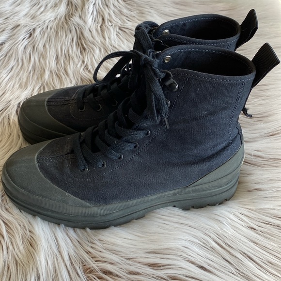 Everlane The Canvas Utility Boot Black Womens Size 8 - Picture 4 of 13